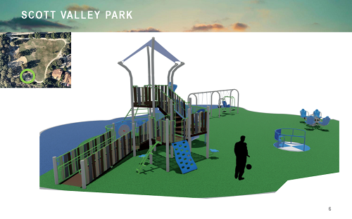 Scott Valley Park rendering of new play structure view 1