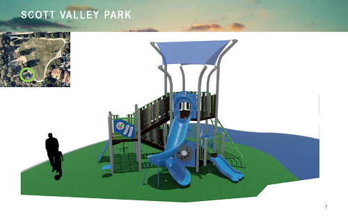 Scott Valley Park rendering of new play structure view 2