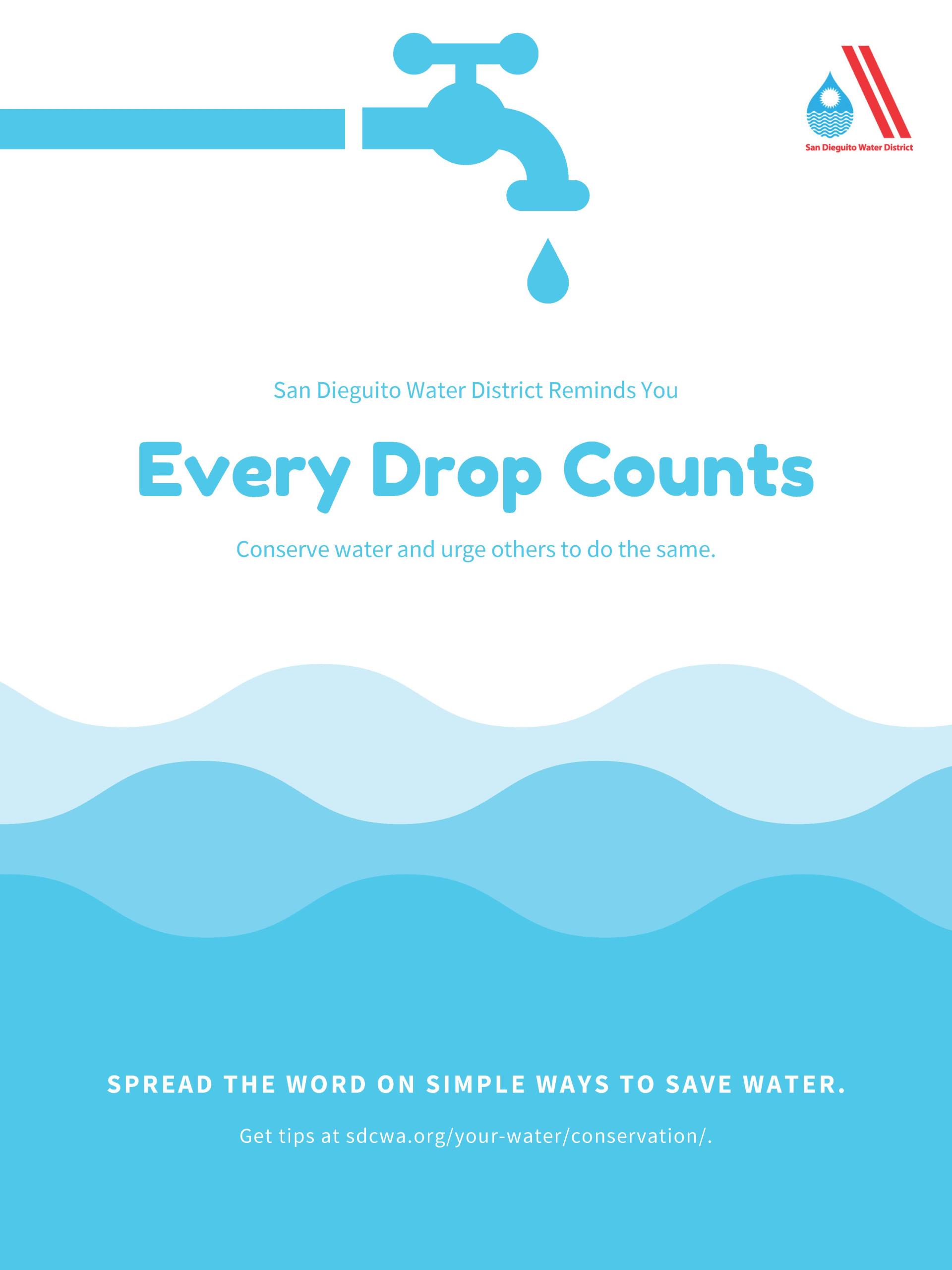 Blue Water Tap Campaign Poster